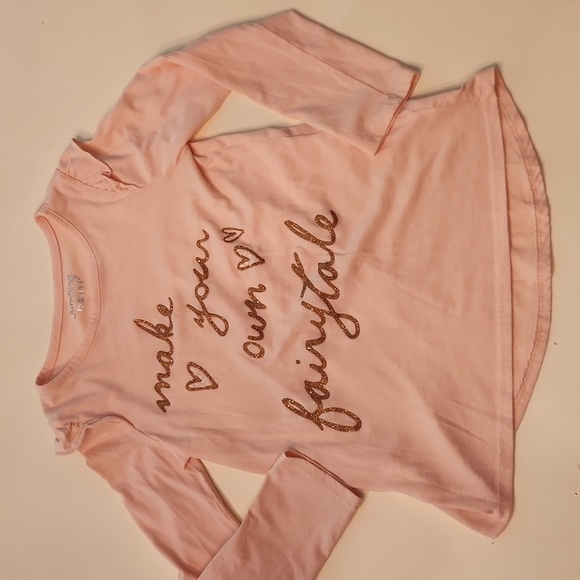 Jumping Beans Fairy Tale Pink Long Sleeve Tshirt Top Size 6 - Picture 1 of 8